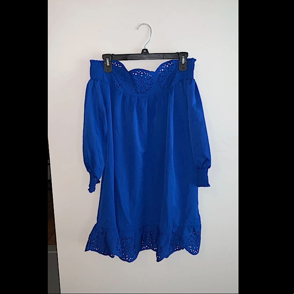 Off the shoulder mini dress